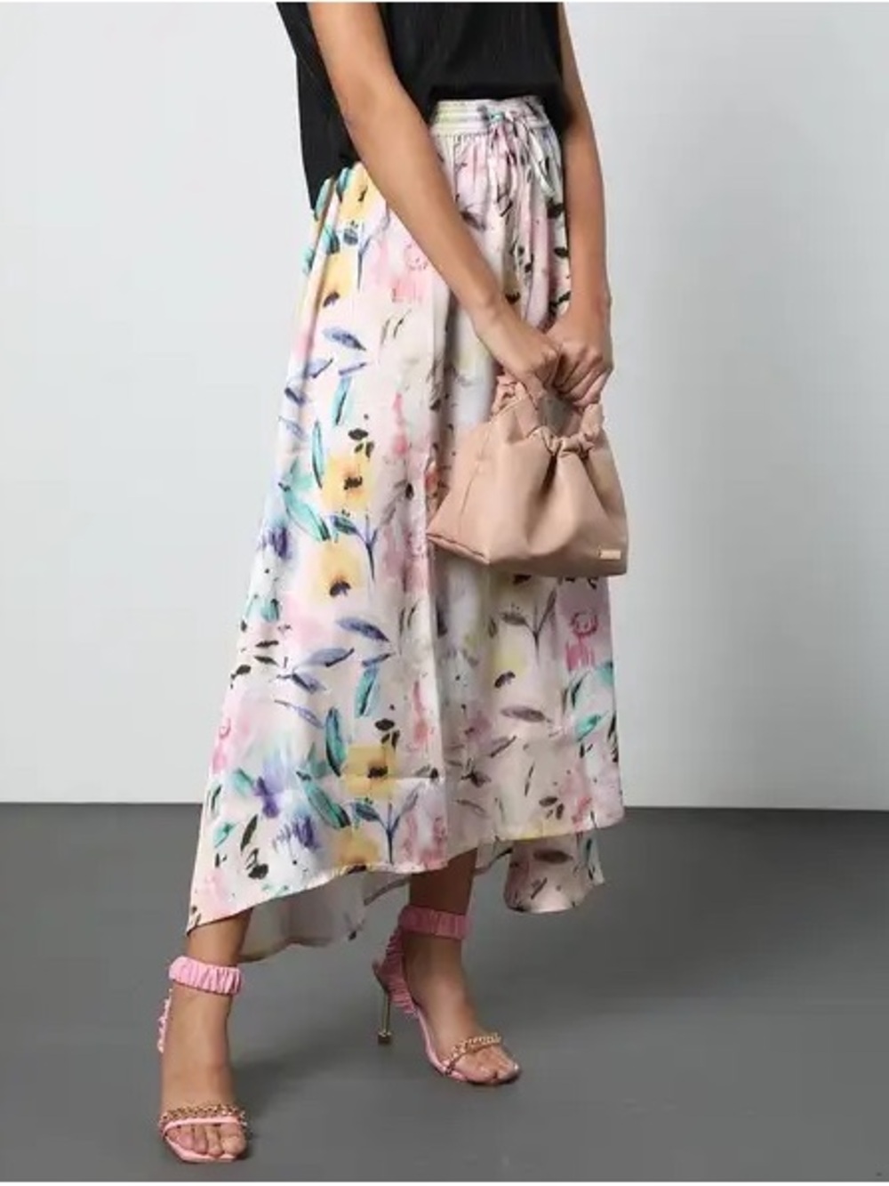 Outryt Women Floral Print A-Line Skirt